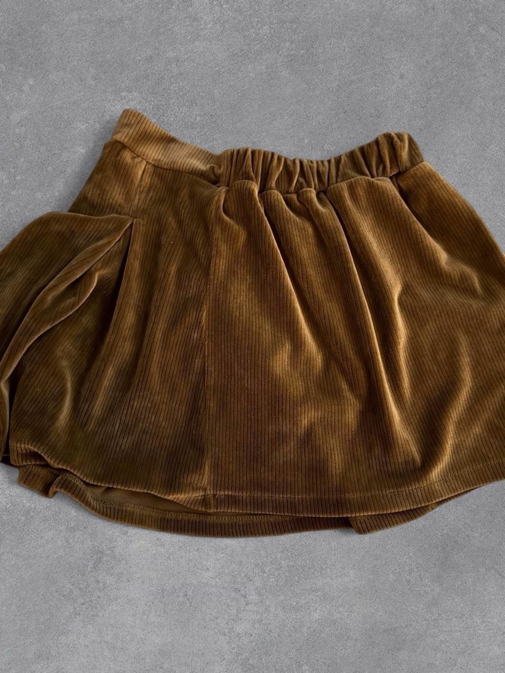Butter Brown Corduroy Mini Skirt